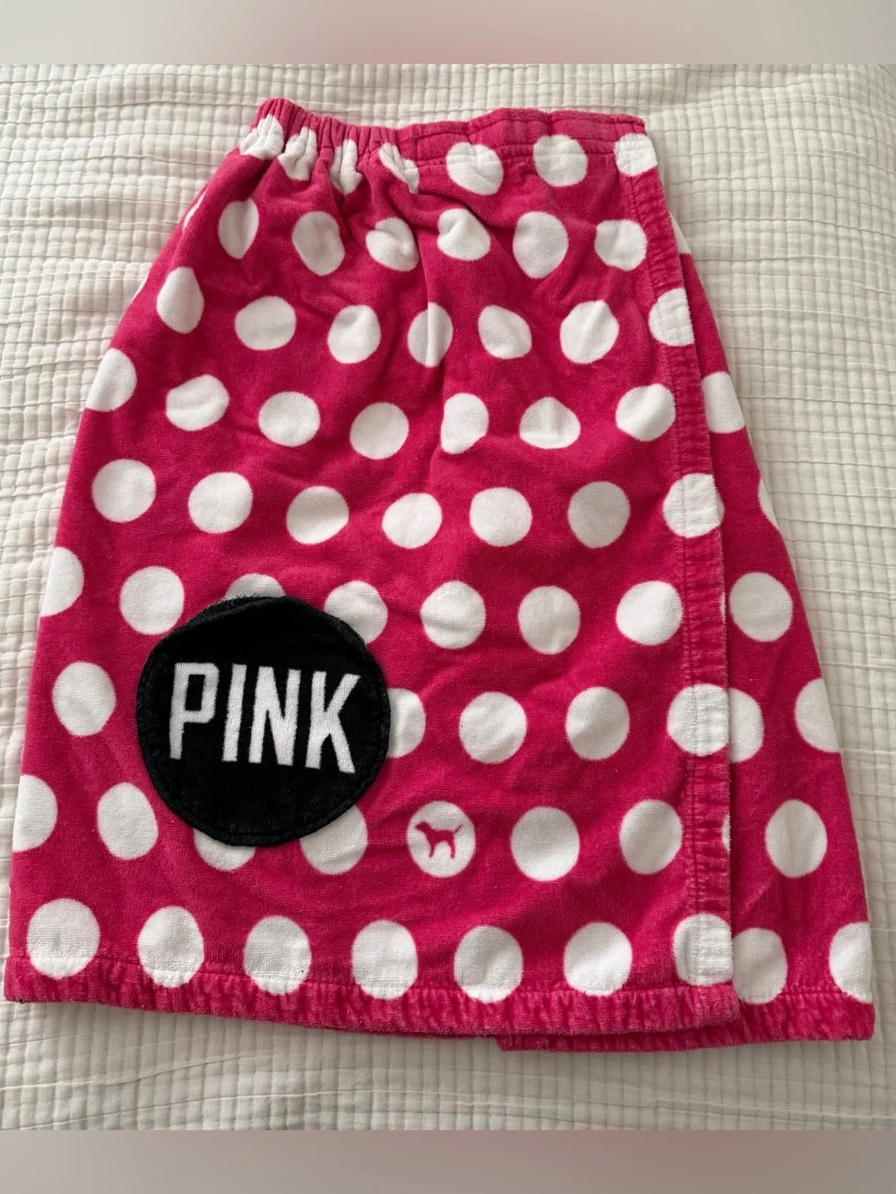 PINK VS Polka Dot Towel Wrap